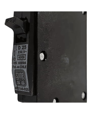 INTERRUPTOR AUTOMATICO 10 A, CURVA D, 6KA SAIME