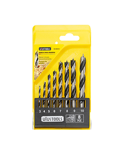 SET DE 8 BROCAS MADERA