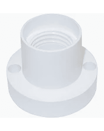 BASE RECTA PLASTICA E/27 SOQUETE BLANCO
