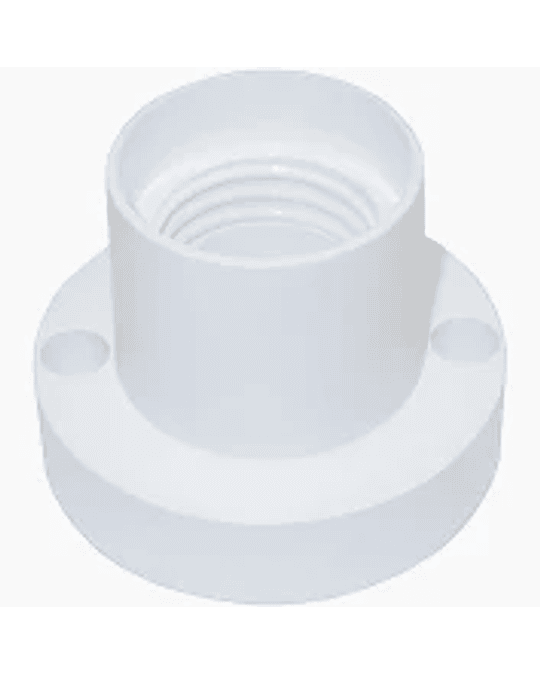 BASE RECTA PLASTICA E/27 SOQUETE BLANCO