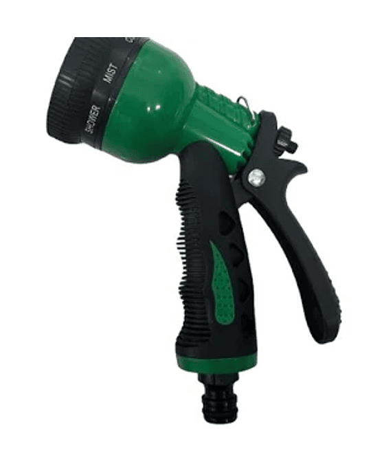 PISTOLA PLASTICA AJUSTABLE BLISTER (8 POSICIONES)