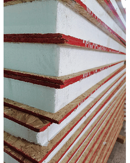 PANEL SIP ECCO DE 95 MM. OSB (1.22X2.44 MT.) PARA MADERA DE 2X3"