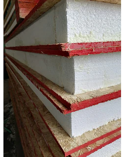 PANEL SIP ECCO DE 119 MM. OSB (1.22X2.44 MT.) PARA MADERA DE 2X4"