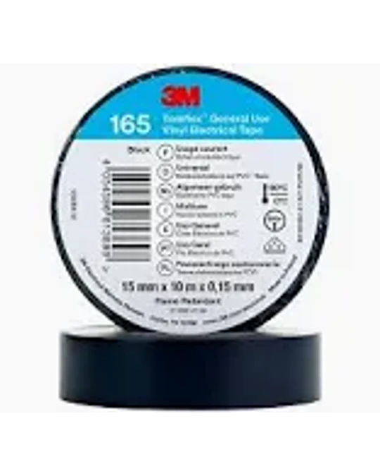 CINTA AISLADORA 3M 165 10 MTS. NEGRO