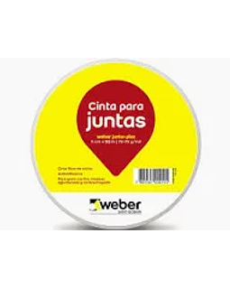 CINTA AMERICANA PARA JUNTAS YESO CARTÓN 50 CM. x 45 M. WEBER.