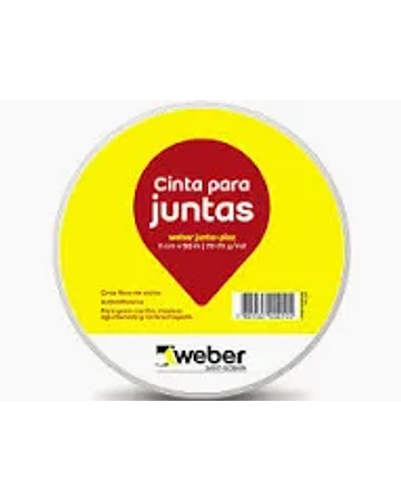 CINTA AMERICANA PARA JUNTAS YESO CARTÓN 50 CM. x 45 M. WEBER.