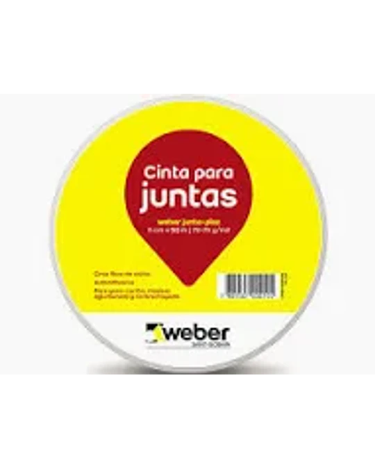 CINTA AMERICANA PARA JUNTAS YESO CARTÓN 50 CM. x 45 M. WEBER.