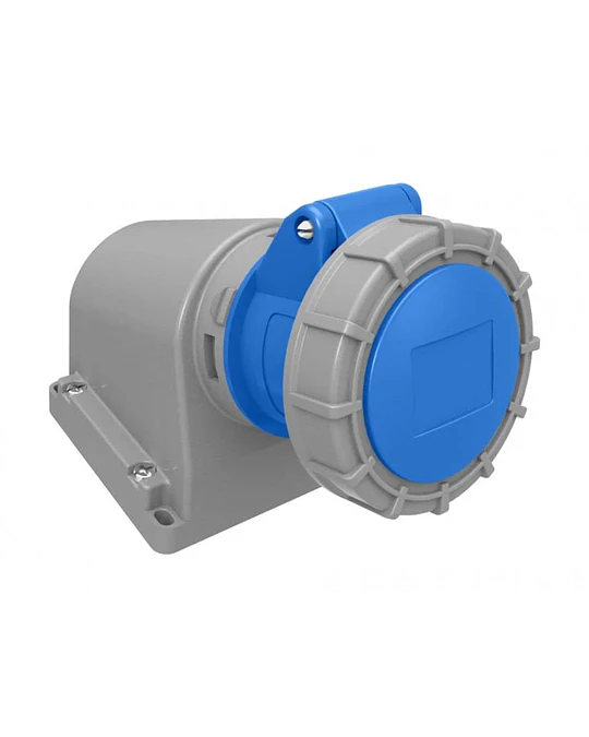ENCHUFE INDUSTRIAL HEMBRA SOBREPUESTA IP67 2P + T AZUL 32 A 220 V