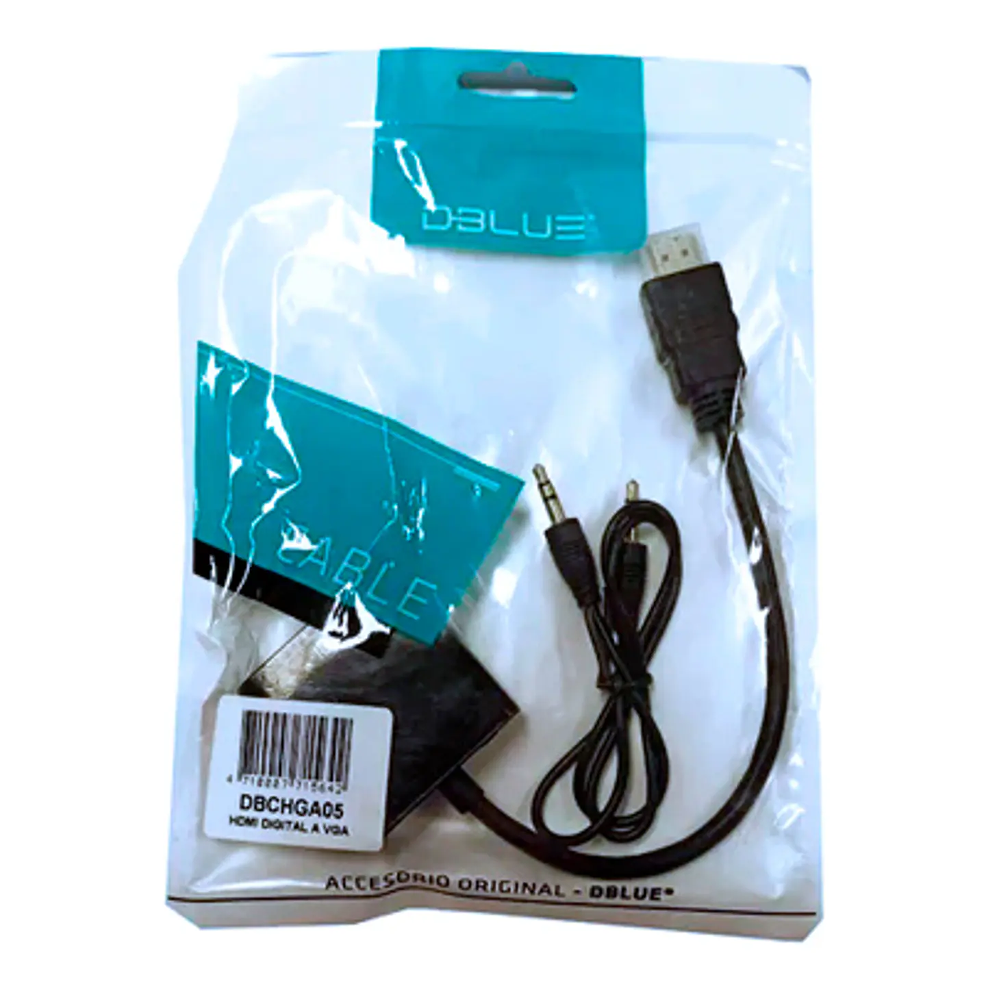 CONVERSOR HDMI A VGA DBLUE – CON CHIP Y AUDIO 2