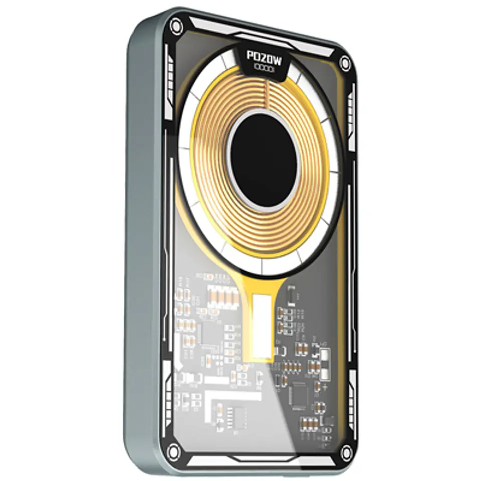 CARGADOR PORTÁTIL INALÁMBRICO 10000 MAH TL493 – POWER BANK, 20W, AMARILLO 1