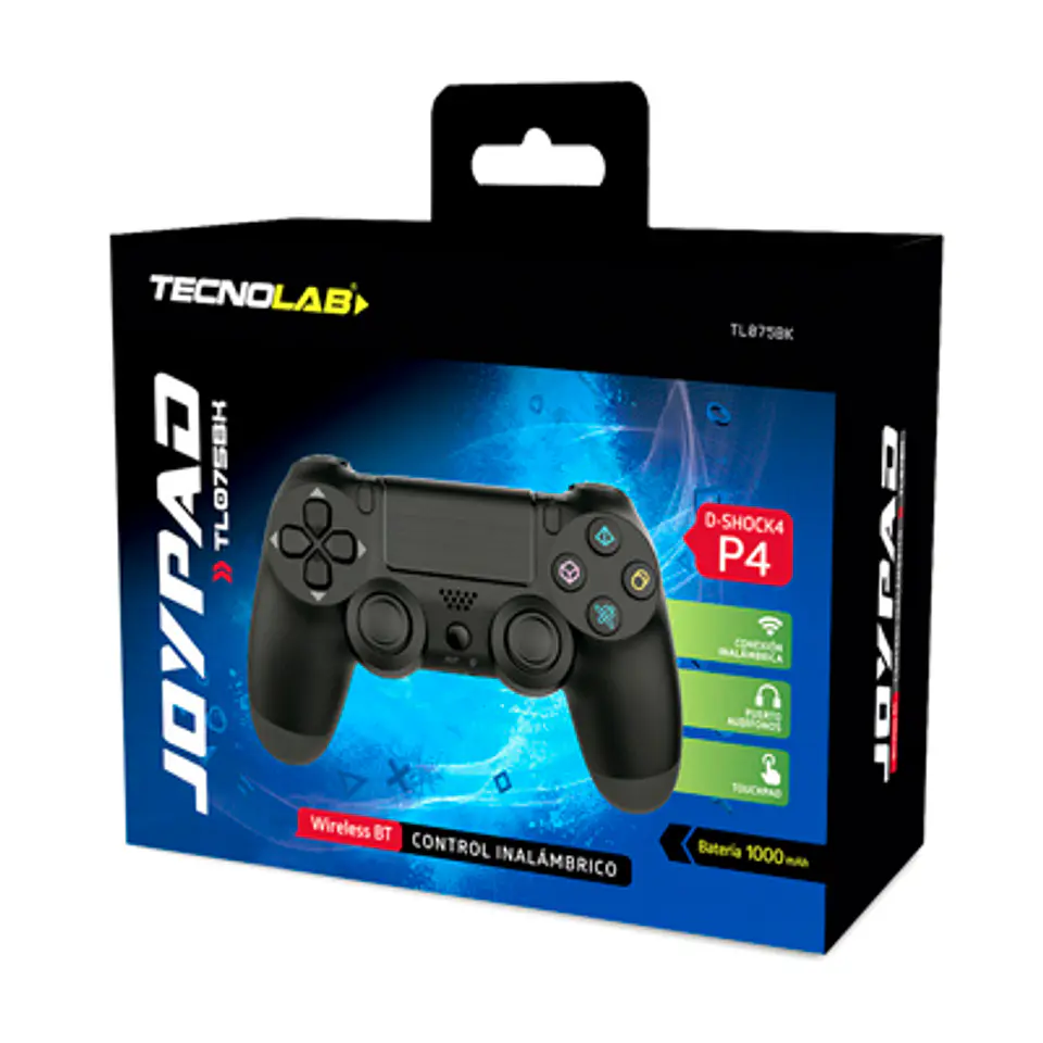 CONTROL PS4 DUAL SHOCK BLUETOOTH – WIRELESS, 6 EJES, ENTRADA 3.5MM 1