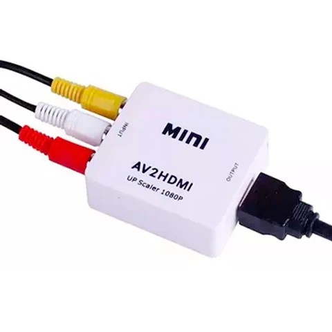 CONVERTIDOR RCA AV A HDMI 1080P – SEÑAL DE VIDEO Y AUDIO ESTÉREO