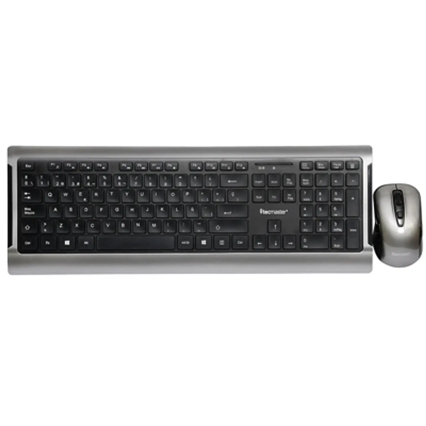 TECLADO Y MOUSE INALÁMBRICO TECMASTER – TECLAS PLANAS, NANO USB 2