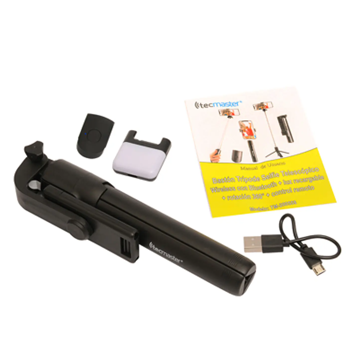 Selfie Stick Tecmaster Bluetooth – Trípode y Control Remoto 3