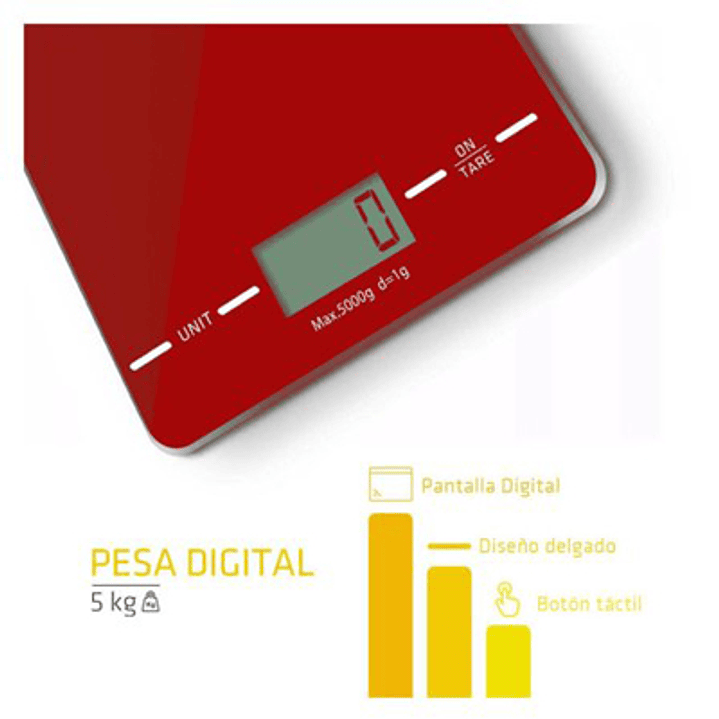 PESA DIGITAL DBLUE 5KG – LCD, FUNCIÓN TARA, ALTA PRECISIÓN 2