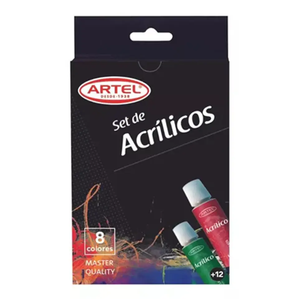 SET DE PINTURA ACRÍLICA ARTEL – 12 COLORES PARA CREAR Y EXPLORAR 1