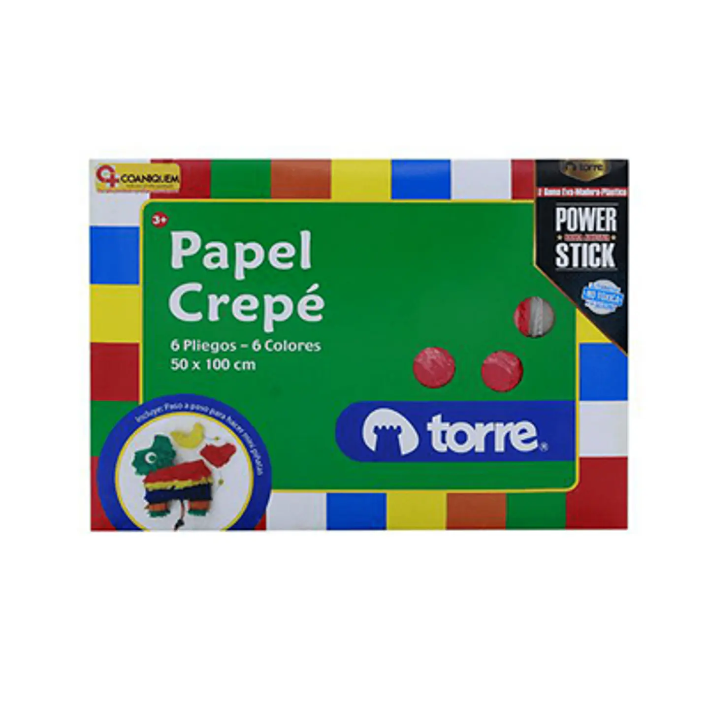 CARPETA ARTE TORRE CON PAPEL CREPÉ – COLORES PARA MANUALIDADES 1