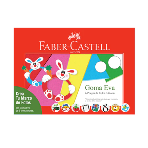 CARPETA GOMA EVA FABER-CASTELL – CREATIVIDAD Y MANUALIDADES