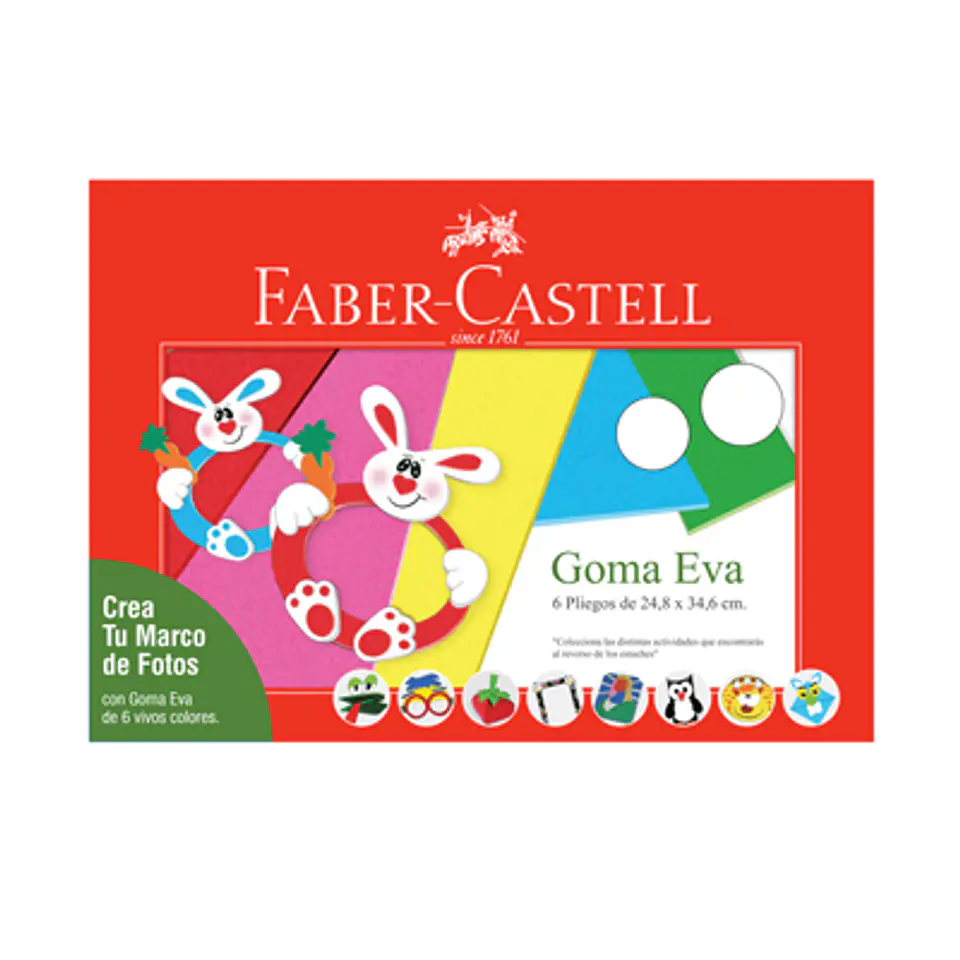 CARPETA GOMA EVA FABER-CASTELL – CREATIVIDAD Y MANUALIDADES 1