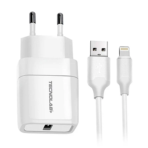 CARGADOR CELULAR QC3.0 CON CABLE LIGHTNING 18W
