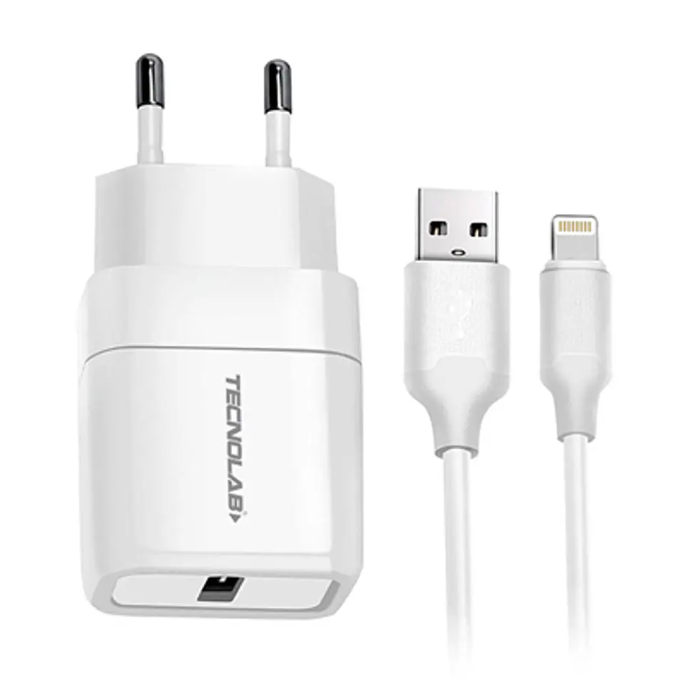 CARGADOR CELULAR QC3.0 CON CABLE LIGHTNING 18W 1