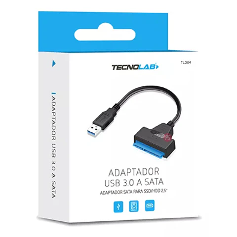 ADAPTADOR USB 3.0 A SATA PARA SSD/HDD 2,5