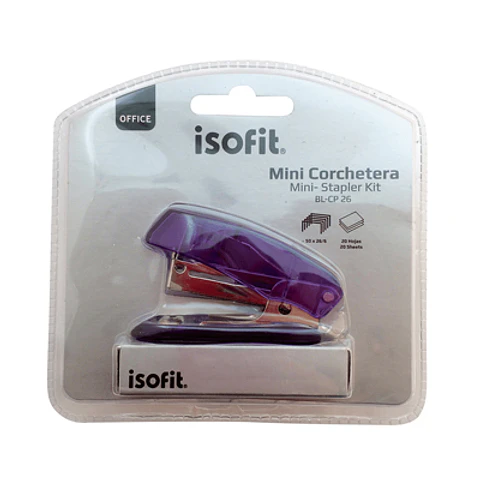 CORCHETERA MINI ISOFIT 26/6 + CAJA DE CORCHETES BLISTER