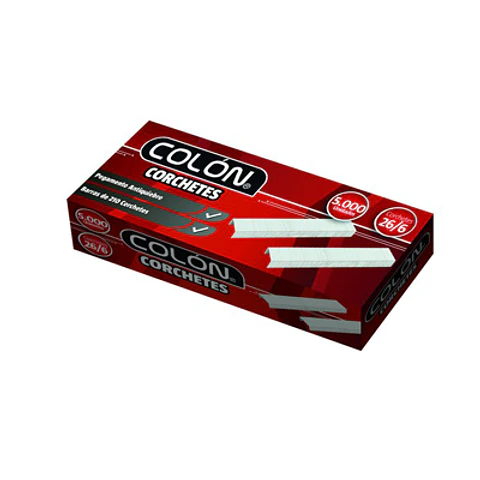 CORCHETES 26/6 DE 5000 COLON