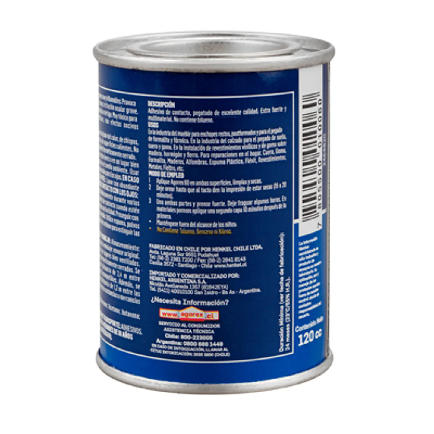 ADHESIVO DE CONTACTO AGOREX 60 ÁMBAR 120CC 2