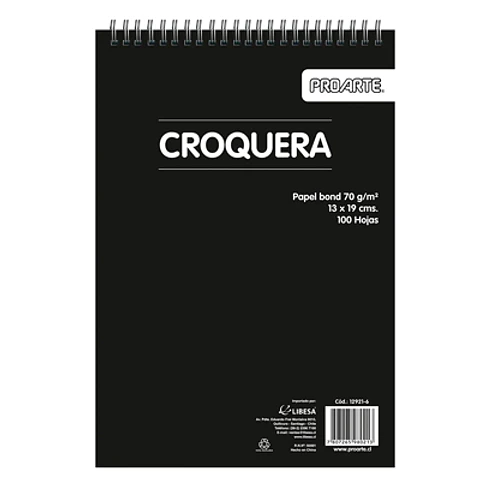 CROQUERA PROARTE 13X19 CM – 100 HOJAS PARA TUS CROQUIS CREATIVOS