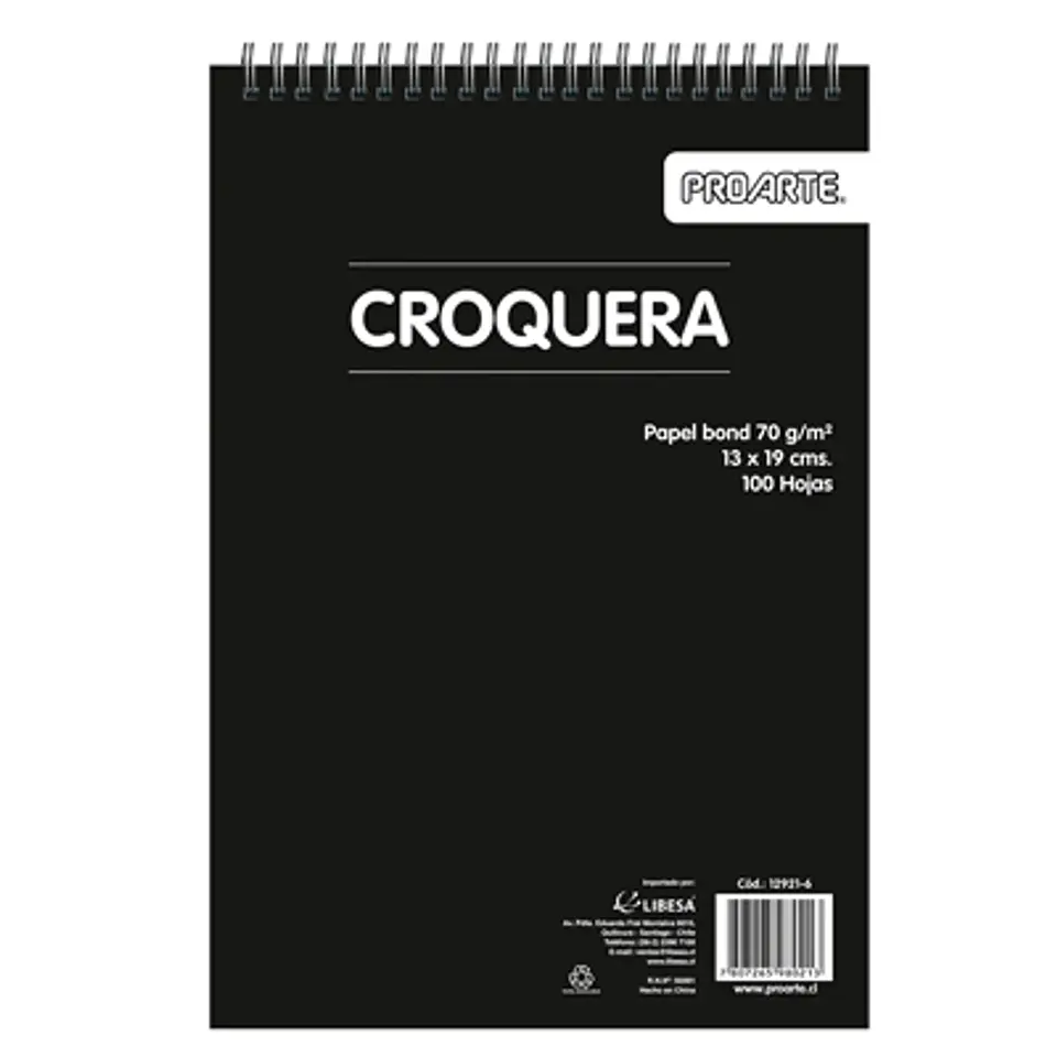 CROQUERA PROARTE 13X19 CM – 100 HOJAS PARA TUS CROQUIS CREATIVOS 1