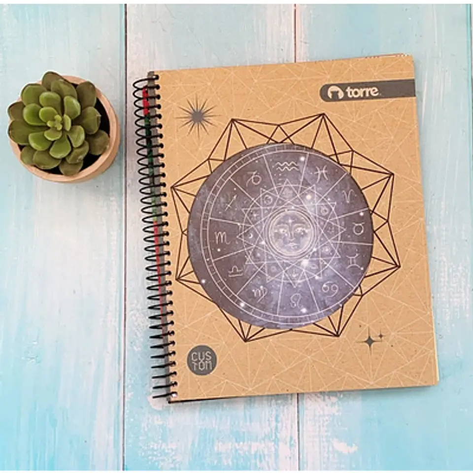 CUADERNO 1/2 OFICIO 120 HJ M5 TORRE TAPA DURA CROQUEL 1