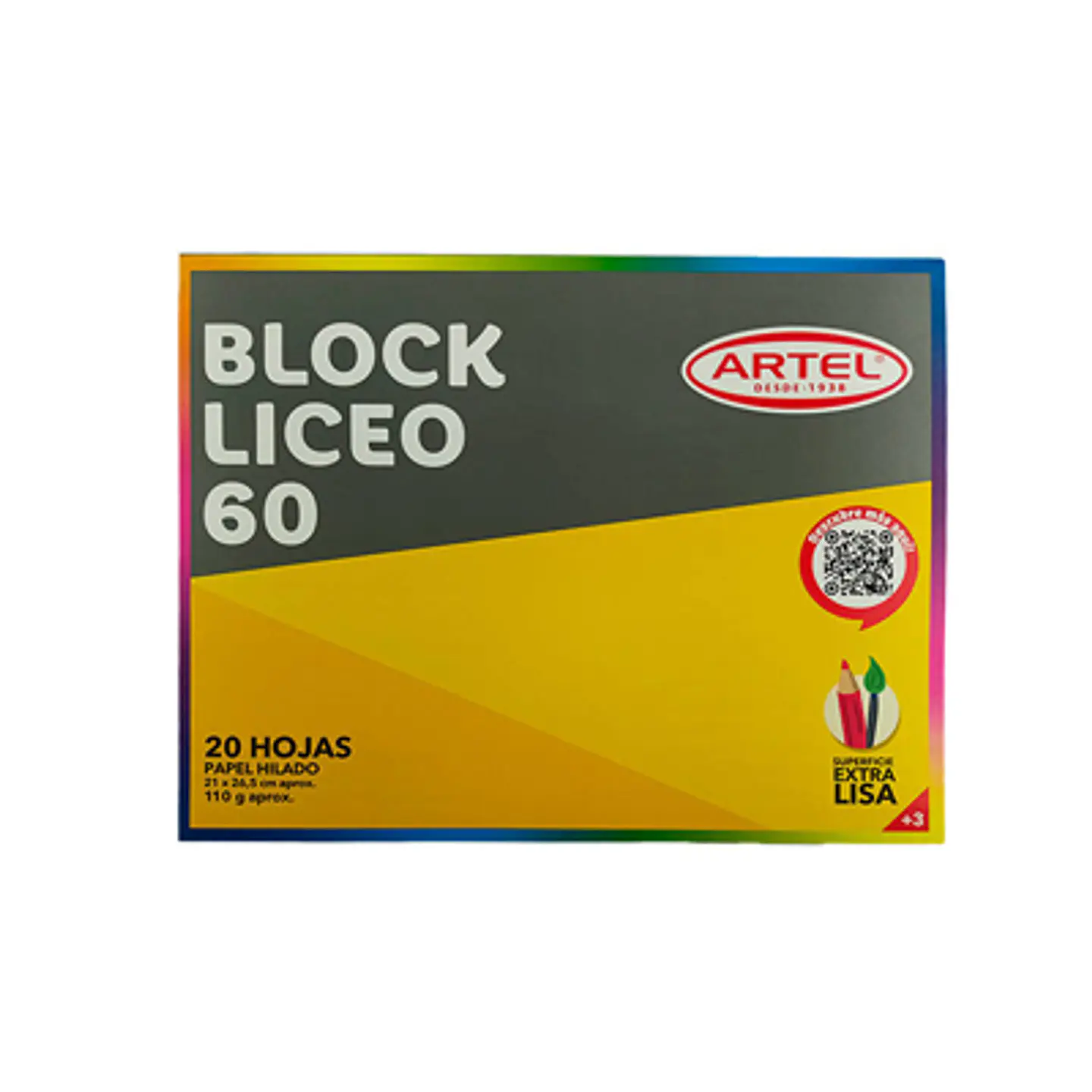 BLOCK DIBUJO LICEO ARTEL N°60 21X26 CM 1