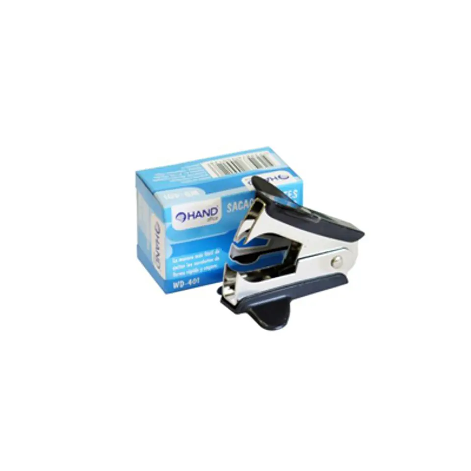 SACACORCHETE HAND PINZA CORRIENTE NEGRO PLATEADO 1