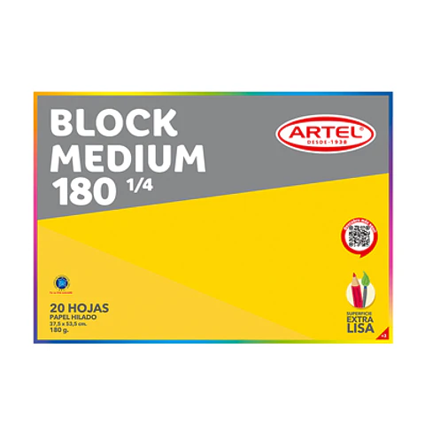 BLOCK DIBUJO ARTEL 180 1/4 37X53 CM: PAPEL PARA GRANDES IDEAS