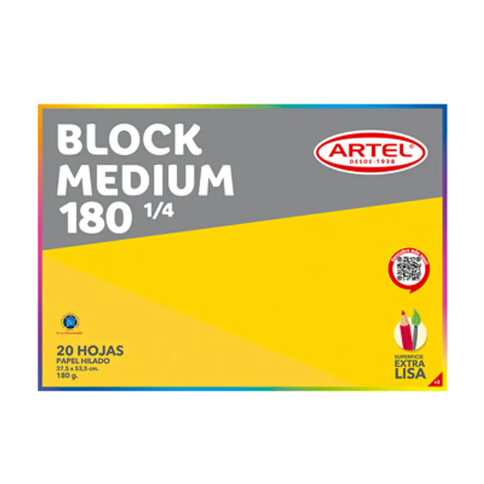 BLOCK DIBUJO ARTEL 180 1/4 37X53 CM: PAPEL PARA GRANDES IDEAS 1