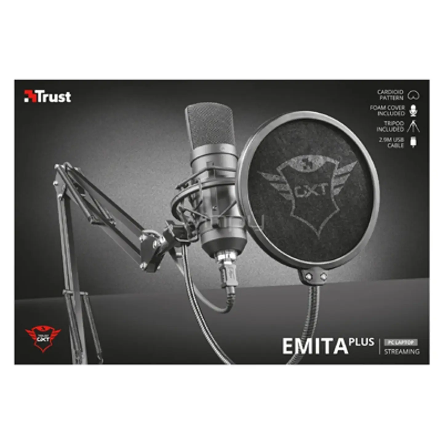 MICRÓFONO TRUST GXT 252+ EMITA PLUS: SONIDO PROFESIONAL USB 1