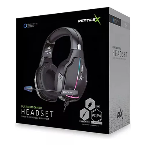 HEADSET PLATINIUM GAMER REPTILEX: SONIDO PRO PARA GAMERS