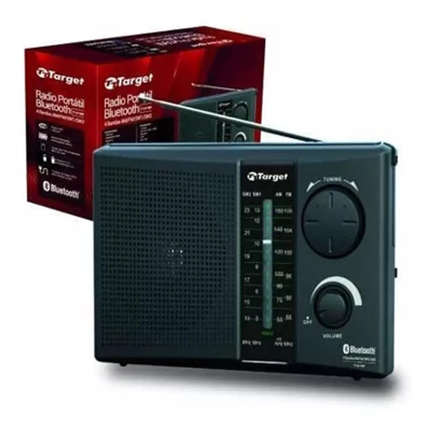RADIO PORTÁTIL BLUETOOTH TARGET: VERSATILIDAD Y SONIDO POTENTE 1