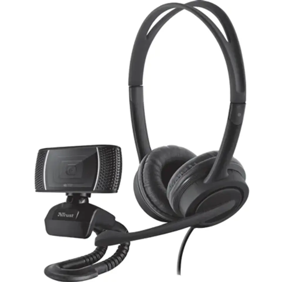 TRUST DOBA 2 EN 1 HOME OFFICE PACK: CALIDAD EN VIDEO Y SONIDO 2