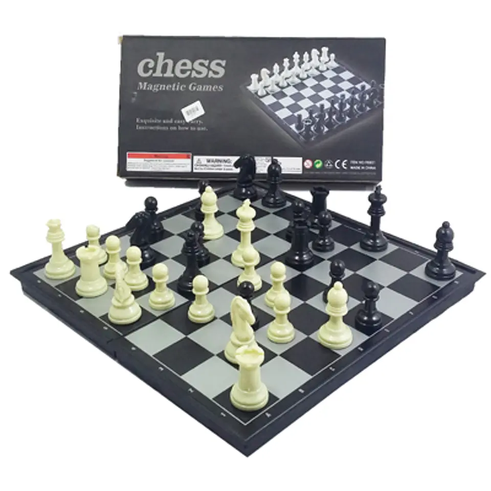 TABLERO DE AJEDREZ MAGNÉTICO 33X33CM: ELEGANCIA Y ESTRATEGIA 1