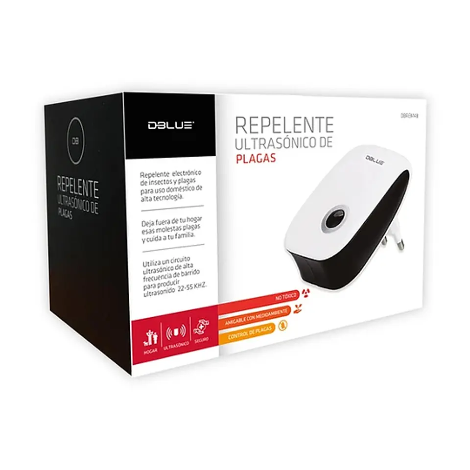 REPELENTE ULTRASÓNICO DBLUE: SEGURIDAD CONTRA INSECTOS Y PLAGAS 1