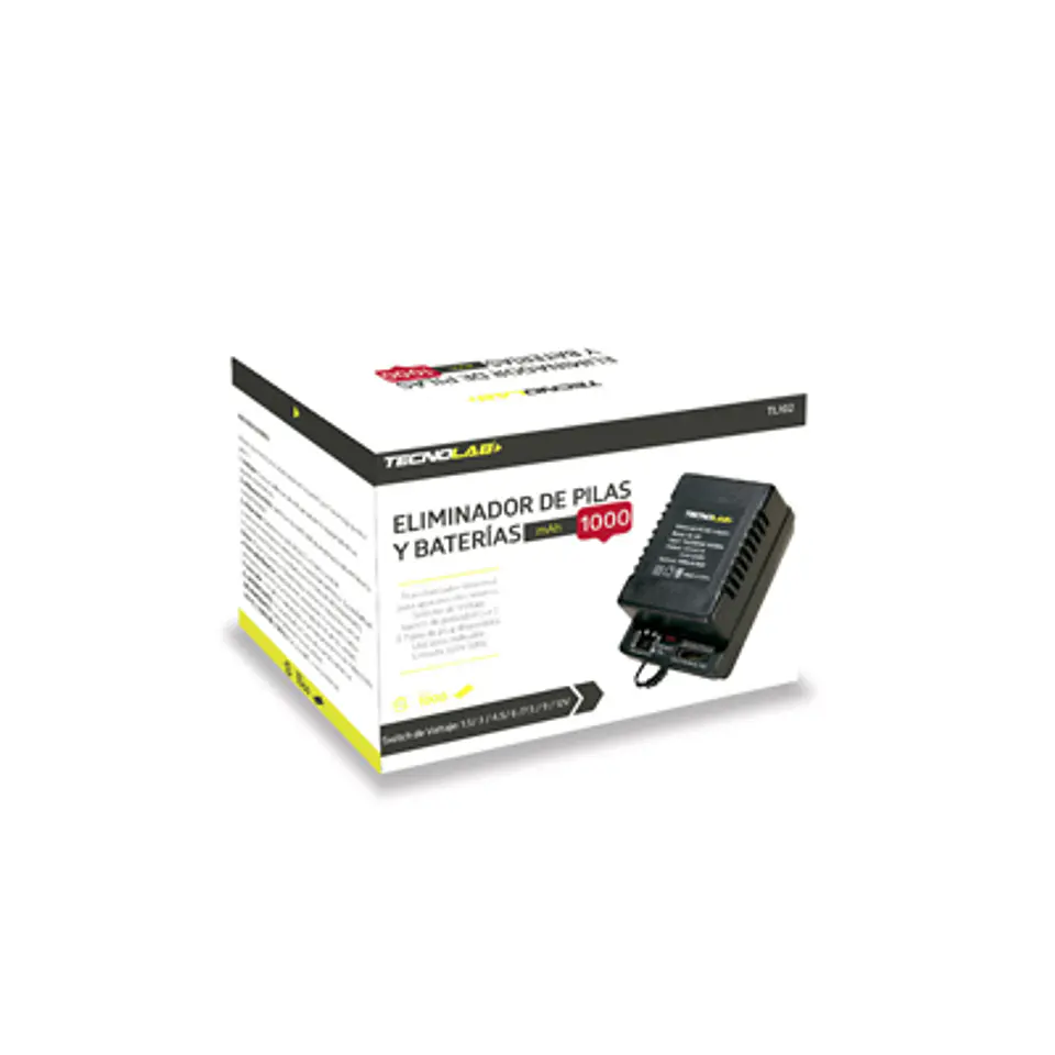 ELIMINADOR DE PILAS 1000MAH TECNOLAB: VERSÁTIL Y SEGURO 1