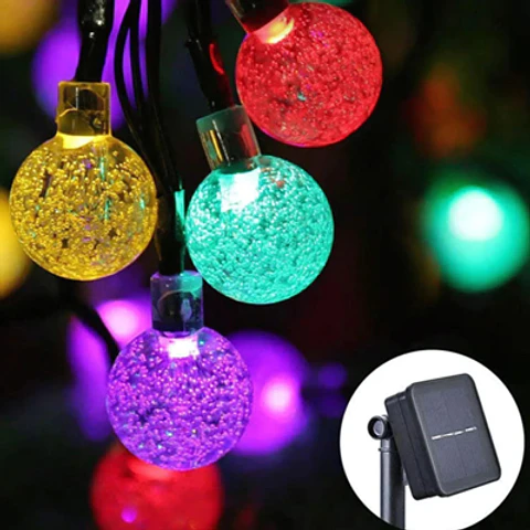 GUIRNALDA MULTICOLOR SOLAR: ILUMINACIÓN ECOAMIGABLE Y DECORATIVA