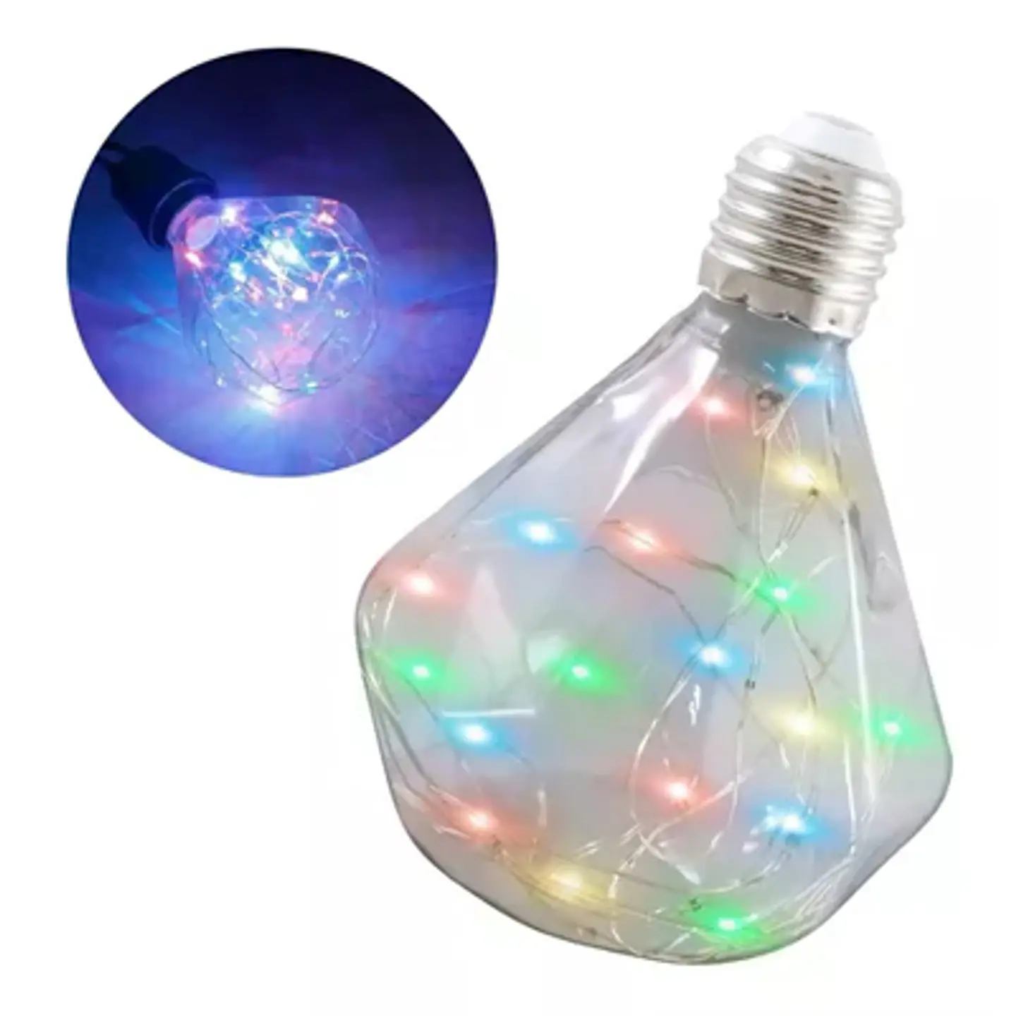 AMPOLLETA LED MULTICOLOR/AZUL: DECORA CON LUZ Y COLOR VARIADO 1