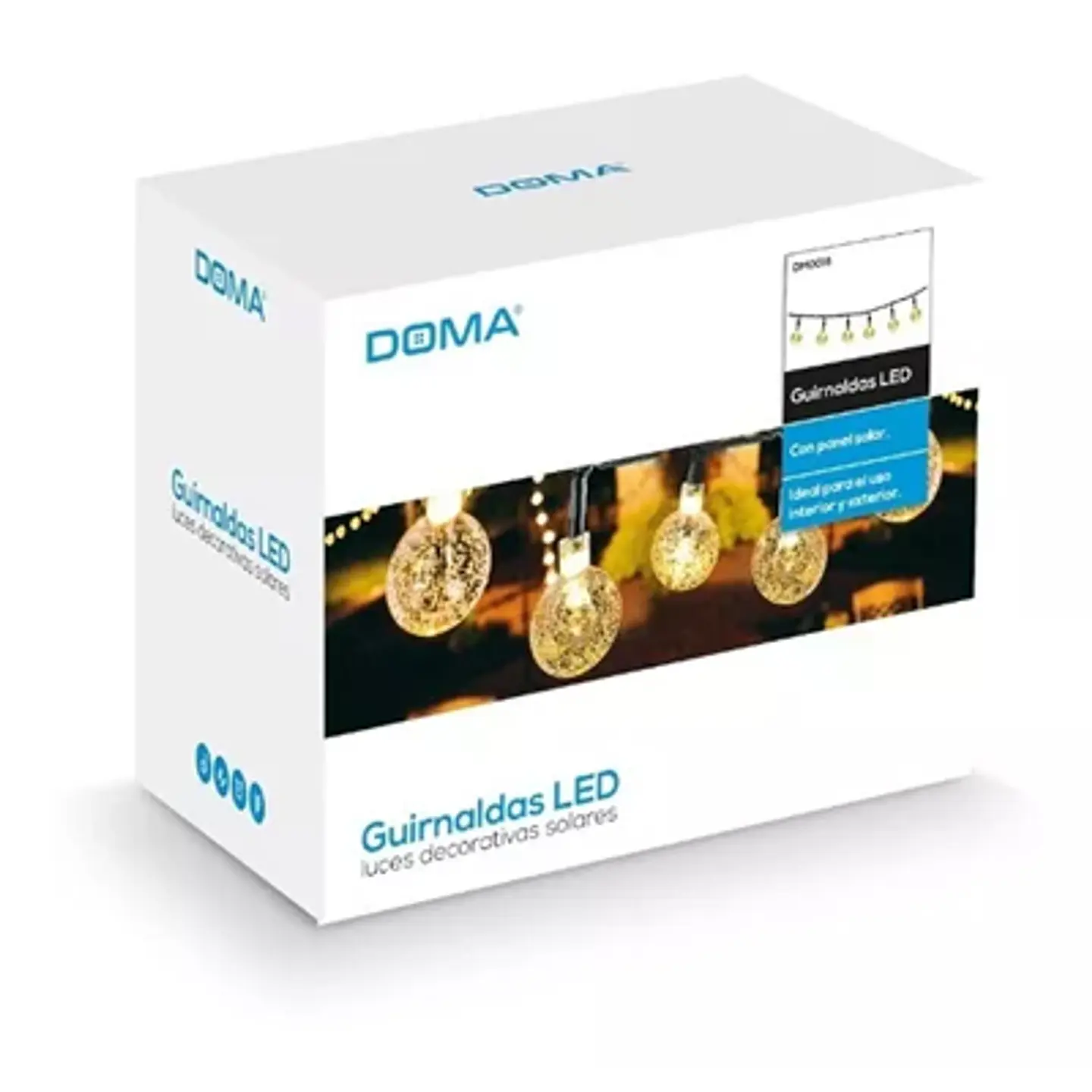 GUIRNALDA SOLAR LED IMPERMEABLE DOMA: LUZ DECORATIVA DURADERA 3