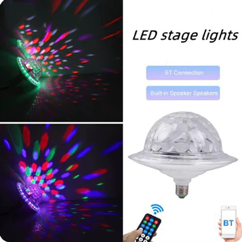 AMPOLLETA LED BLUETOOTH: MÚSICA Y LUZ RGB