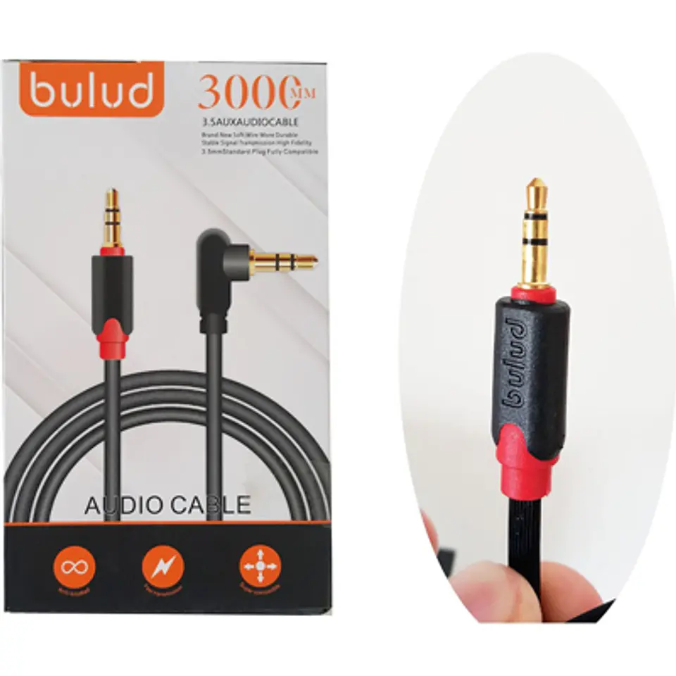 CABLE AUDIO PLUG 3.5 M/M 3MT BULUD: CALIDAD Y DURABILIDAD 3
