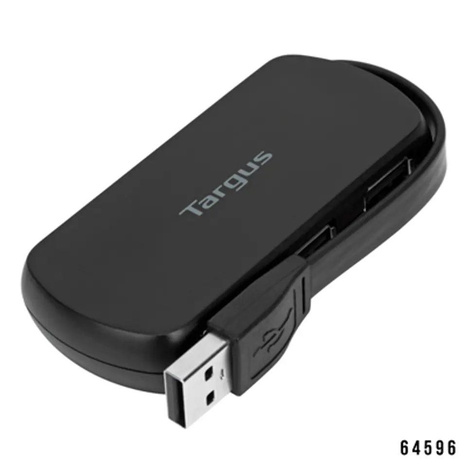 HUB TARGUS 2.0 4 PUERTOS USB PLUG & PLAY, PORTÁTIL Y EFICIENTE 1
