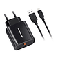 CARGADOR CELULAR QC3.0 CON CABLE LIGHTNING 18W - Miniatura 2